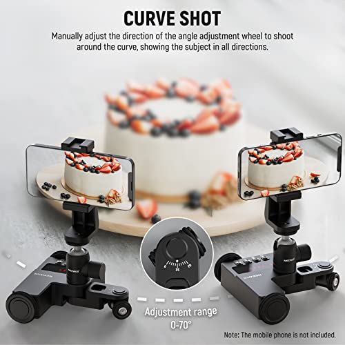 NEEWER Motorized Camera Dolly with App Control for iOS/Android Smartphone, Ball Head - Image 4