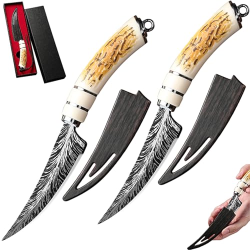 Cuchillo Multiusos Para Frutas Para Uso En Exteriores Con Funda, Cuchillo Multiusos Para Frutas Portátil Para Exteriores Con Funda, Cuchillo Multifuncional Para El Hogar Y Para Exteriores (2 piezas)