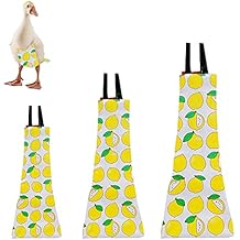 Chicken Duck Goose Diaper Washable Pet Fruit Print Diapers for Hens Roosters Poultry Lemon, Small