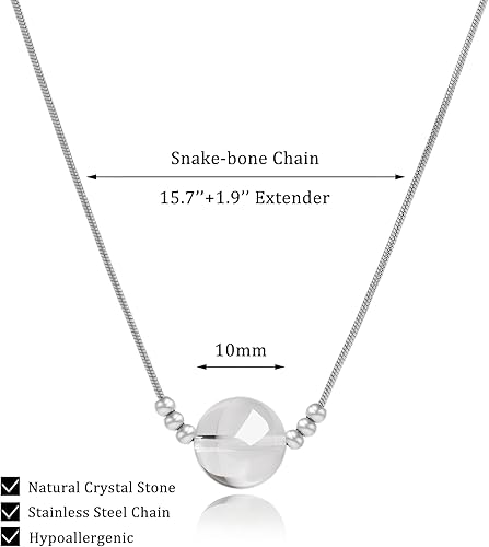Miniatura 2 de Collar de Cristales CuraTIVOS MORIANCE para Mujeres - Joyería Hecha a Mano de Piedras Naturales y Gemas - Collar de Protección con Piedra de