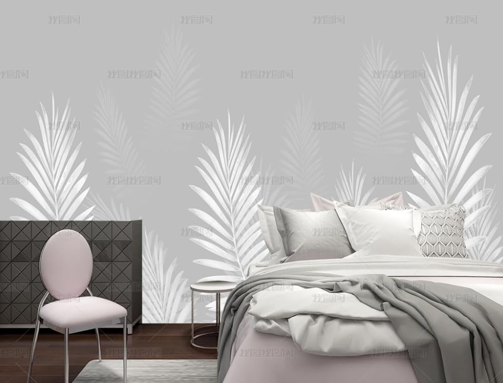 Papier peint intissé pour masquer un mur nu avec des plantes