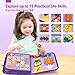 hahaland Busy Board Montessori Toys - 3 Year Old Girl Gifts Bithday Gift Ideas - 8 in 1 Preschool Learning Activities - Christmas Toddler Stocking Stuffers Gifts