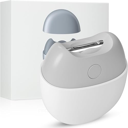 Cortaúñas eléctrico con carga USB, almacenamiento de virutas de uñas, 2 niveles de velocidad para bebés, personas mayores y adultos (blanco
