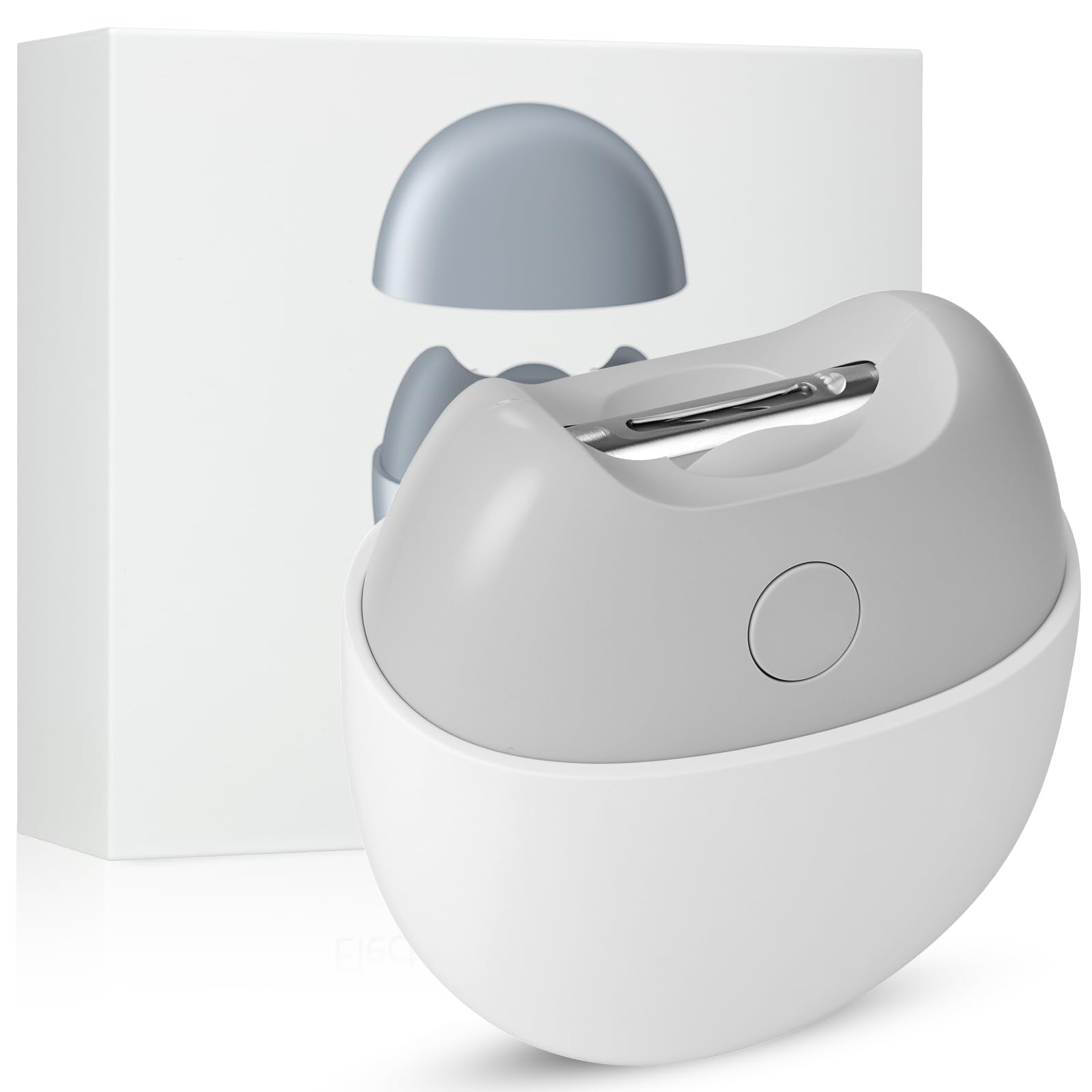 Electric Nail Clipper with USB Charging, Nail Chip Storage Electric Nail Trimmer, 2 Speed Levels for Babies, Seniors and Adults (White)