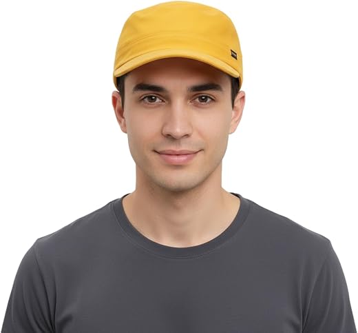 Tomorrow Fashion Unisex Military Style Baseball Cap for Men and Women | Cadet Cap Cotton Flat Top Summer Outdoor Hat Adjus...