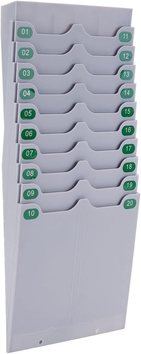 Clock In Clock Out Machine Telescopic Time Card Holder 20 Card Jam Attendance Card Slot For Enterprise