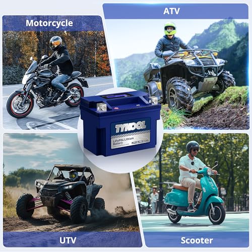 Image of TYKOOL YTX9-BS-PRO,3X Cranking Amps,5X Life, Lithium LiFePO4 Motorcycle Battery,300 CCA,Powersports Battery,Fits for ATV,UTV,Scooter,Riding Lawn Mower,Honda eu3000is,400ex,Predator Generator