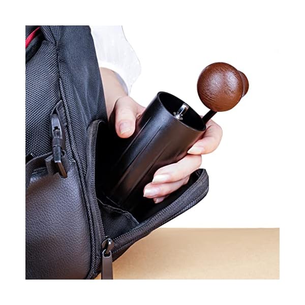 Molinillo de café manual de acero inoxidable, molinillo de café manual con rebabas de acero CNC ajustable, capacidad de… - Imagen 7