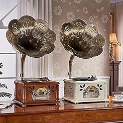 YAMMY Tourne-Disque rétro, phonographe rétro Gramophone Haut-Parleur Antique Vinyle Tourne-Disque Bluetooth USB Vintage… - Les Beatles, Paul McCartney, John Lennon, RIngo Starr, George Harrison YAMMY Tourne-Disque rétro, phonographe rétro Gramophone Haut-Parleur Antique Vinyle Tourne-Disque Bluetooth USB Vintage… – Image 6