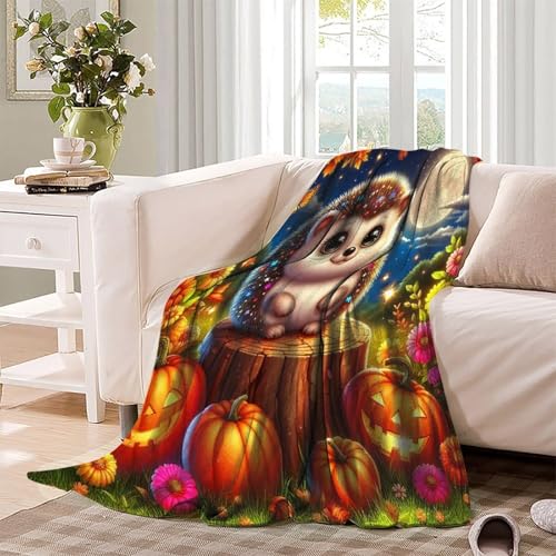 Couverture hérisson 3D en micropeluche douce 180x200 pour grand canapé