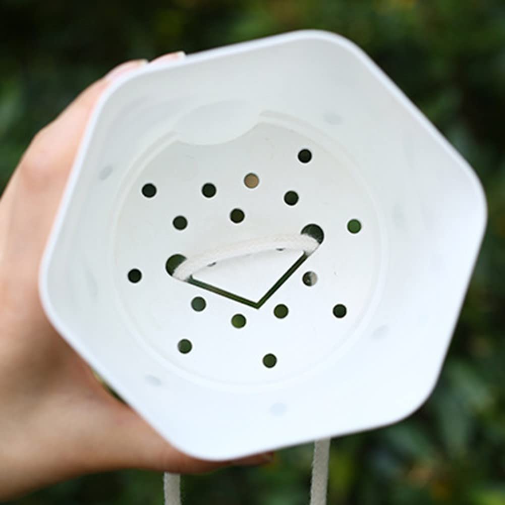 Selbstbewässernde Blumentöpfe, 3er Set - 15,3 Cm Durchmesser, Mit Baumwollseil & Wasserstandsanzeige