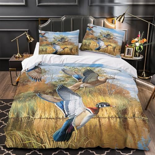 Housse de couette imprimée 3D nature au toucher microfibre ultra doux - 4
