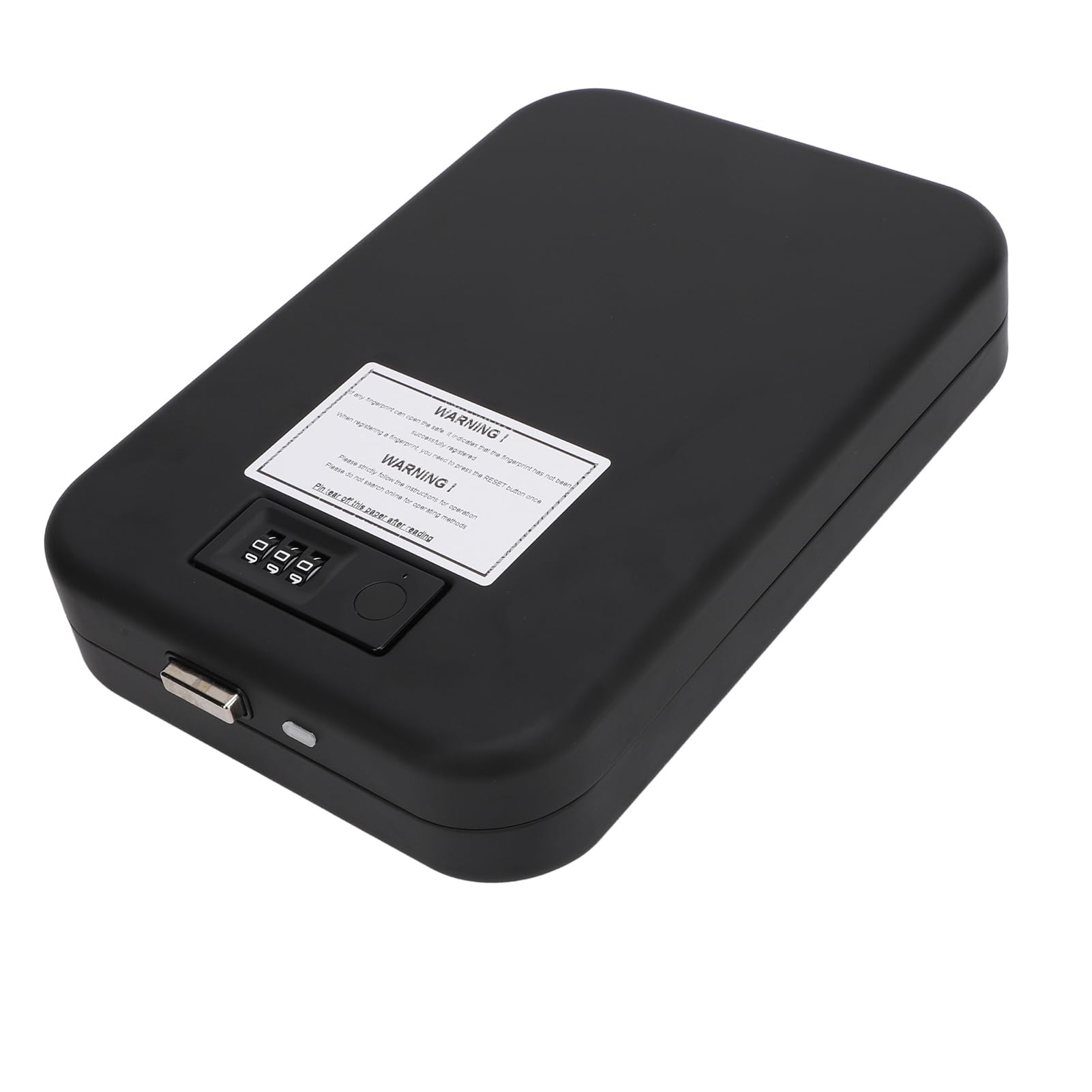 Cryfokt Coffre-fort Biométrique Portable, Plaque D'acier de 1.2mm avec