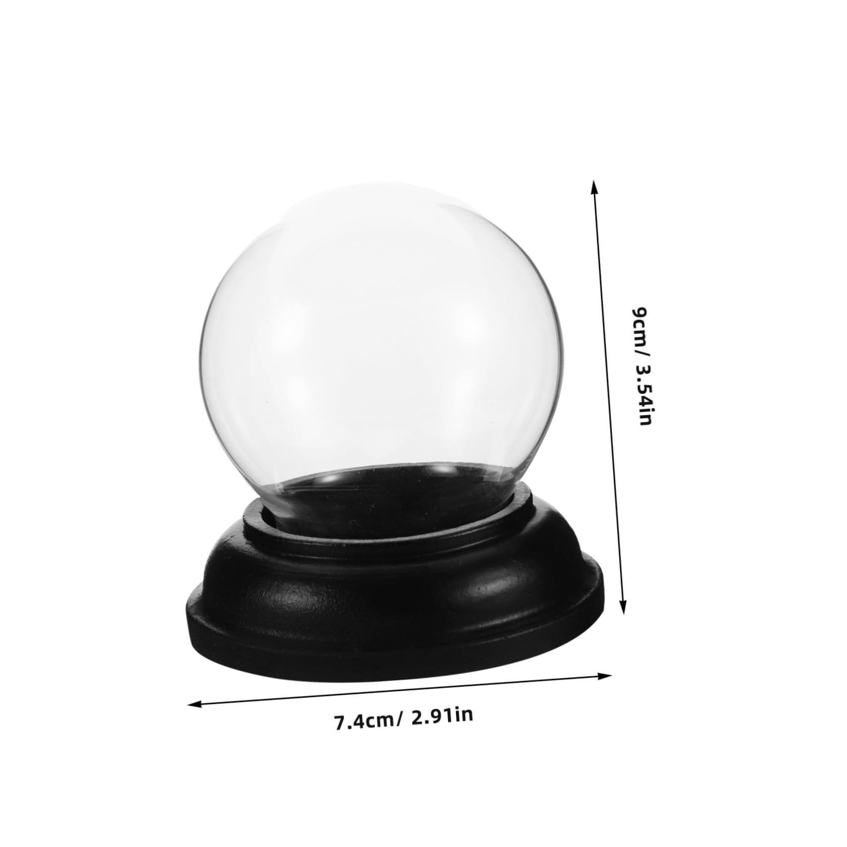 Boules à Neige Verre Transparentes Kit de Décoration Intérieure Boules Décoratives pour Soi-même