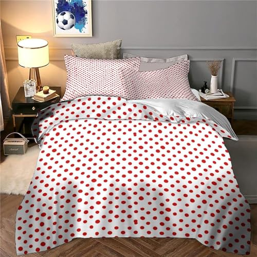 Housse de couette microfine imprimé 3D drap de lit enfant 140x200cm minimaliste - 6