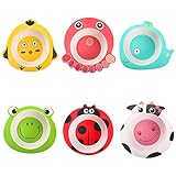 ZEAYEA 6 Pack Kids Bowls, 12 Oz Animal Shape Bowls for Kids Children, BPA Free Reusable Snack Bowl, Dinner Tableware for Serving Soup, Cereal, Pasta, Ice Cream
