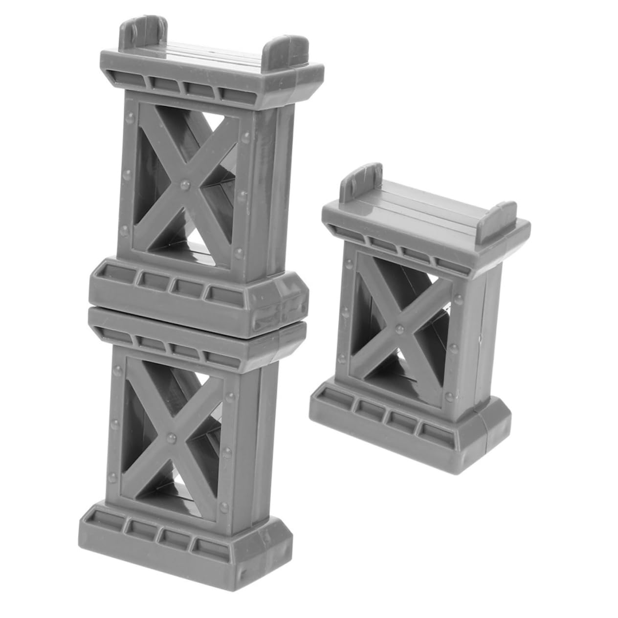 FOYTOKI Decorative Bridge Pier Toy Model Railway Scenery Grey Bridge Accessory