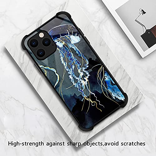 Goodsprout Compatible With Iphone 13 Pro Max Case,Deep Blue Jellyfish Ocean Amazing Pattern Design Shockproof Anti-Scratch Hard Pc Back Case For Apple Iphone 13 Pro Max, 6.7'' #TOP1