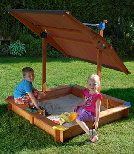 Sandkasten Basic Mickey II mit absenkbarem Dach