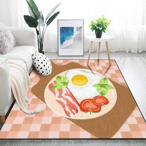 Tapis résistant aux taches imprimé 3D avec envers antidérapant