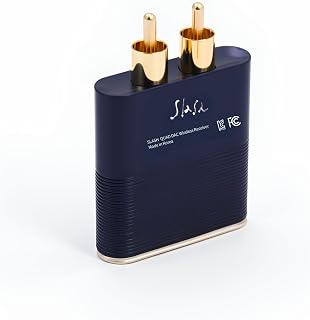 Slash5 Flagship Bluetooth DAC Receiver with ESS Quad DAC (ES9219) – 32-bit/384kHz, LDAC & aptX Adaptive/HD, AAC, High-Fidelity Headphone Amp, 3.5mm AUX & RCA Output