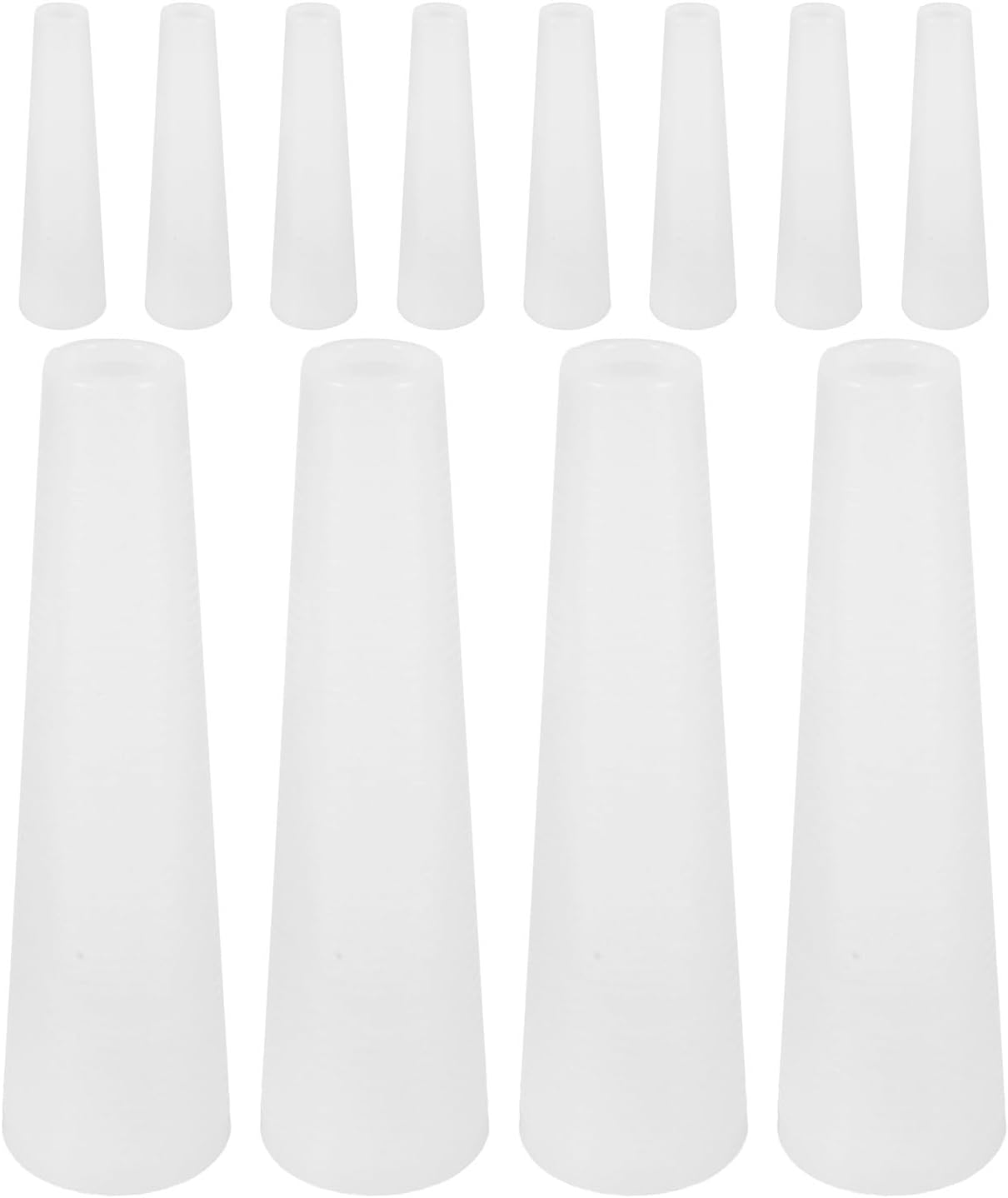12pcs Plastic Conical Yarn Bobbin Tube for Weaving and Needlework
