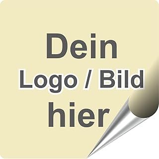 Auto Aufkleber selbst gestalten - Personalisierte Aufkleber Etiketten Werbung ideal für Unternehmen Logos, Bilder, Foto Wunschtext - wetterfest auch als Fun Sticker (Quadrat)