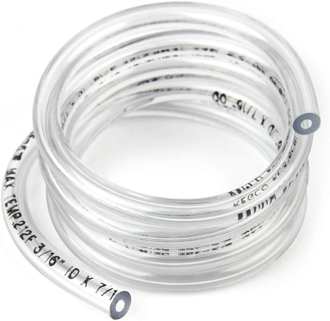 Kegco Beer Line, Clear, 3/16 Inches