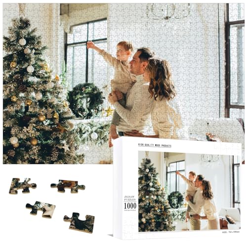 Personalised Jigsaw Puzzle,Wooden Custom Puzzle from Photo Custom Picture 300,500,1000 Pieces for Adult Kids Teens Family, Wedding, Graduation, Gift (1000 Pieces)