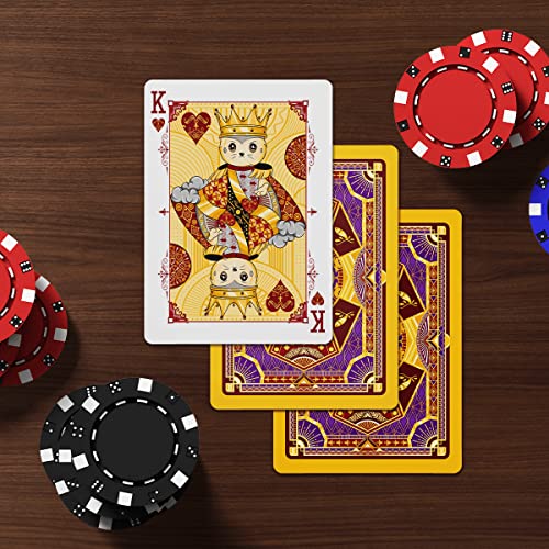 Haakun Witty Cat Playing Cards Cute Pet Themed Card For Animal Lovers Teens Adults Friends Family Trivia Board Games Packs Design Set Waterproof Poker Collections Decks With Box #TOP2