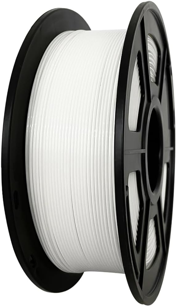 Food Safe 1.75mm White PETG Filament, Strong PETG 3D Printer Filament for 60-500mm/s High Speed FDM 3D Printers,1KG/2.2lbs