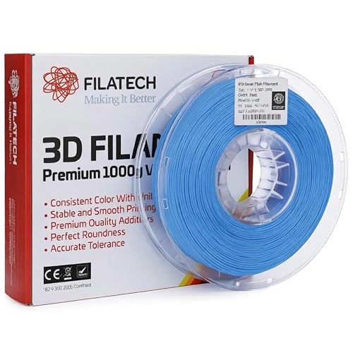 Filatech FilaFlexible 55 TPEE Based Engineering Compound 3D Printer Filament, 1.75mm -/+0.03mm Accuracy Printing, Ultra Tough, 0.5kg Spool, Made in UAE – (Blue)