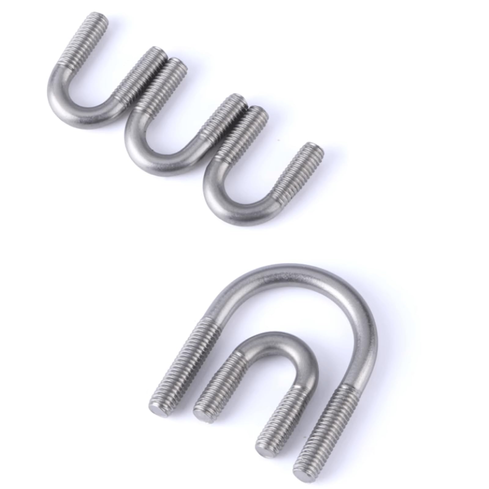 Boulons en U Collier de serrage en U avec boulon en U, filetage M6 M8, vis en U rondes, Clip de fixation pour bateau de Ski, 8 pièces