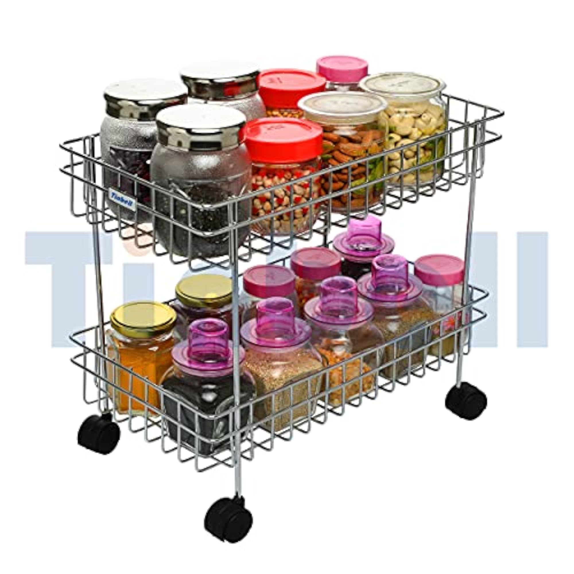 Kitchen Trolley Portable Modern Rack for Storage