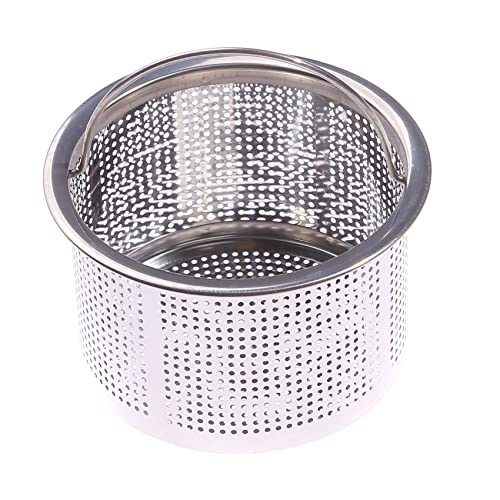 Colador para fregadero de cocina con mango acero inoxidable