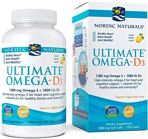 Nordic Naturals Ultimate Omega-D3, Lemon Flavor - 1280 mg Omega-3 + 1000 IU