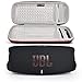 JBL Charge 5 Portable Waterproof Wireless Bluetooth Speaker Bundle with Boomph Portable Hard Carrying Protective Case - Black