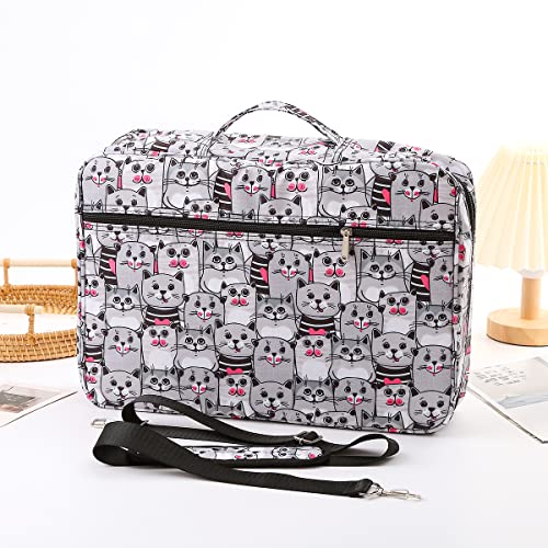 Image of Portable Colored Pencil Case Holds 480 Slots Pencils or 320 to 328 Gel Pens Large Capacity Pencil Organizer with Handle Strap Handy for Colored Pencils & Gel Pen