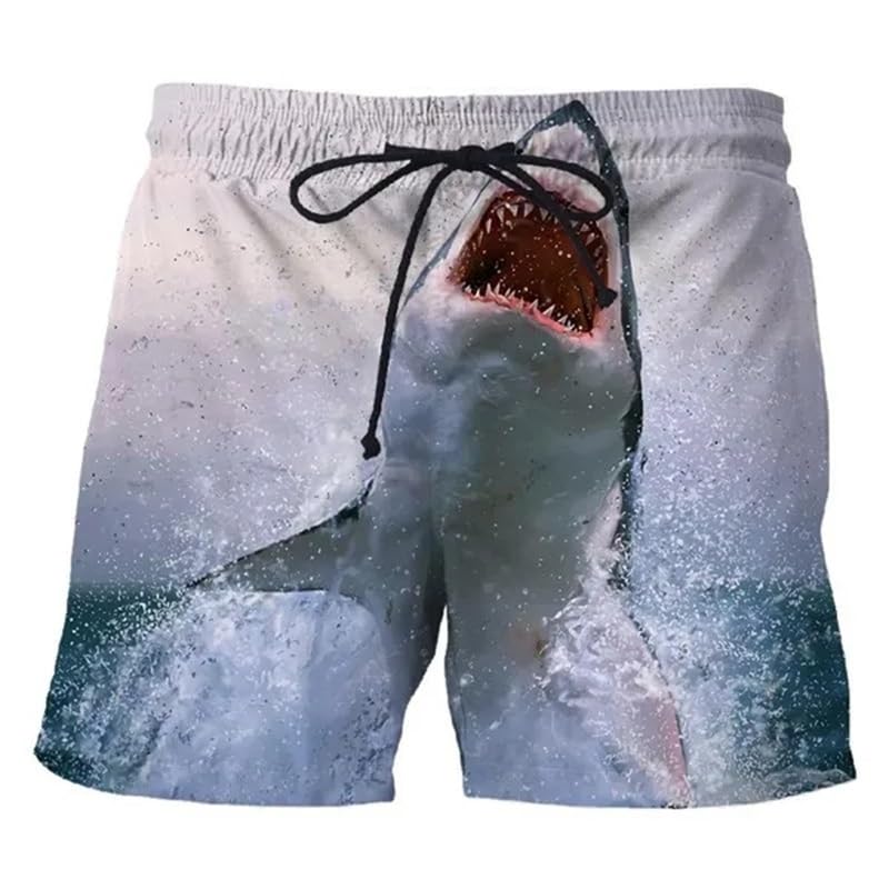 Men‘s Summer Big Movie 3D Printing Shorts Unisex Casual Beach Short Pants Swim Trunks Shark Shorts Beach Shorts2