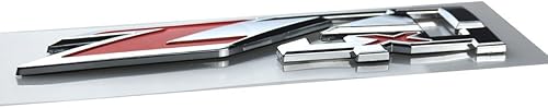 Miniatura 4 de Aimoll 2 piezas. Emblemas Z71 4x4 para GMC Chevy Silverado Sierra Tahoe Suburban Nuevo 1500 2500 3500 Vinilo (Cromo Rojo)