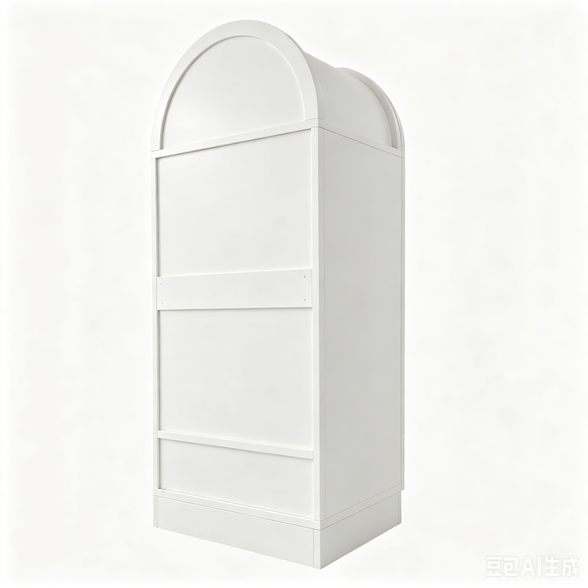 Kleiderschrank, Doppeltüren-Design, Weiß
