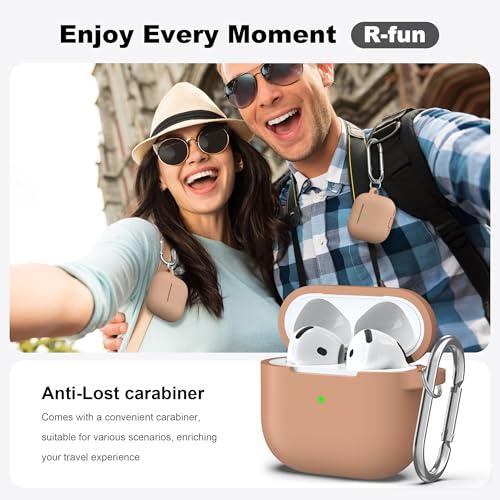 image for R-fun for AirPods 4 Case with Cleaner Kit,Full Protective Soft Skin Si