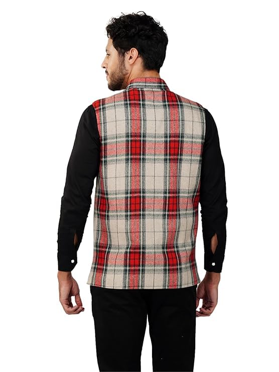 Image of DEIFIC Men's Export-Quality Indian Traditional Nehru Jacket /Waistcoat