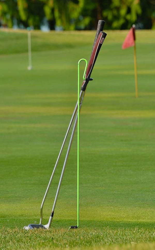 Stepkick Caddy - The World's Premier Golf Club Stand/Holder. Clubs Grip Dry & Clean. When You Need it by Your Side on-The Fairway, Around the Green, The Driving Range, Practice Chipping Area by Stepkick Caddy - Used condition - US$28.60