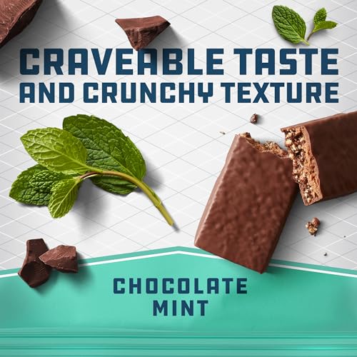 Image of CLIF BUILDERS Protein Bar- Chocolate Mint Flavor - 20g Plant Based Protein - Gluten Free - Non-GMO - Low Glycemic - No Artificial Sweeteners - 2.4 oz. (Pack of 5)