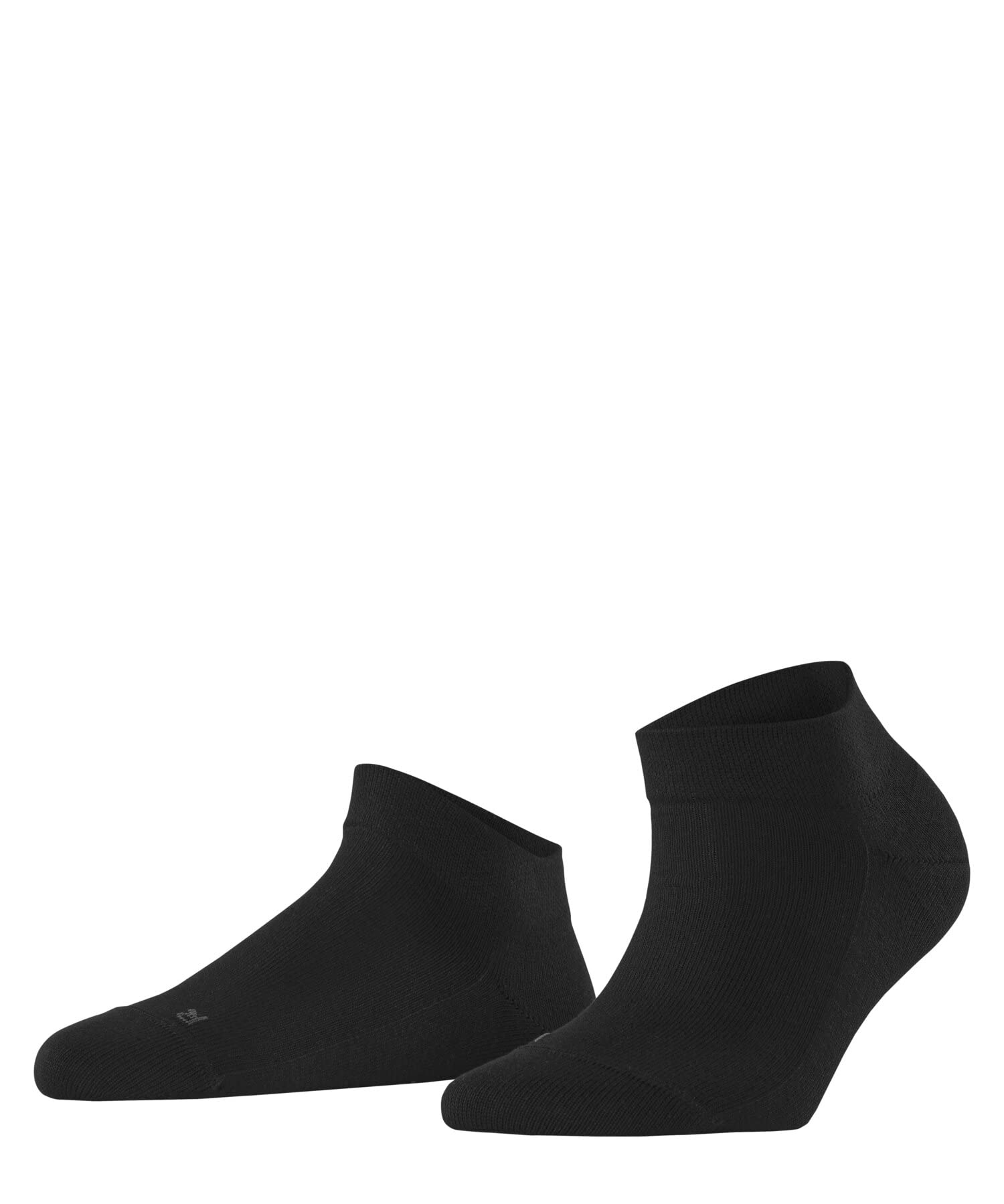 FALKE Women's Sensitive London W Sn Cotton Low-Cut Plain 1 Pair Trainer Socks, Black 3000, 2.5-5
