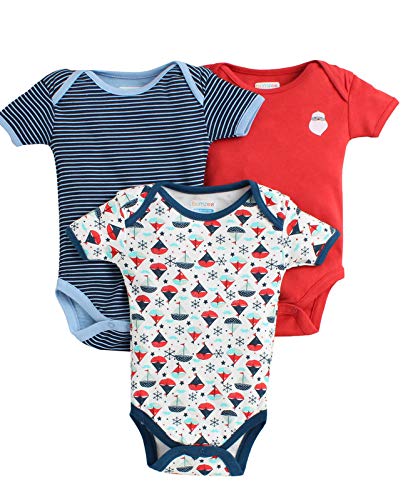 Image of BUMZEE Half Sleeves Unisex Baby Bodysuit /Onesies /Rompers Pack of 3