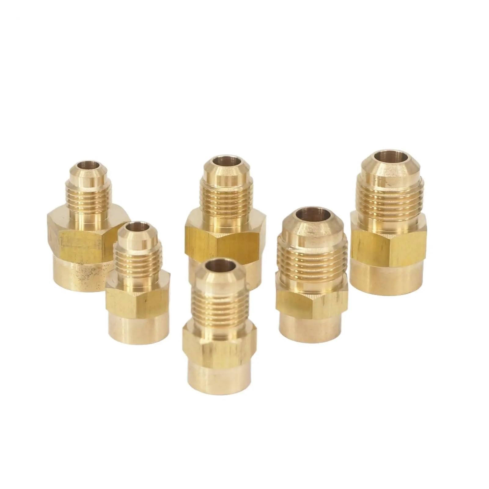 MQXFCZUX 1pc Fit Tube OD 3/8" - 3/8" NPT Female Brass SAE 45 Degree Pipe Connector Fitting Adapters 1000 psi MQXFCZUX