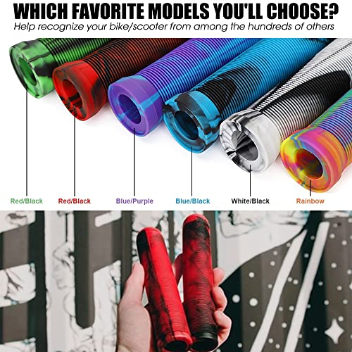 Kids Bike Grips - 105Mm Bicycle Handlebar Grips With Mushroom Pattern For Kid Bike, Kid Balance Bike, Kid Kick Scooter #TOP5