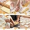 Stampo per Ravioli, 5 Pezzi Taglia Ravioli, Timbri per Ravioli e Taglierina per Ravioli, Taglia Ravioli per Ravioli Pasta e Biscotti